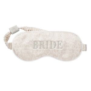 Slip Bride Sleep Mask. Perfect gift for the bride. Worn once and cleaned.